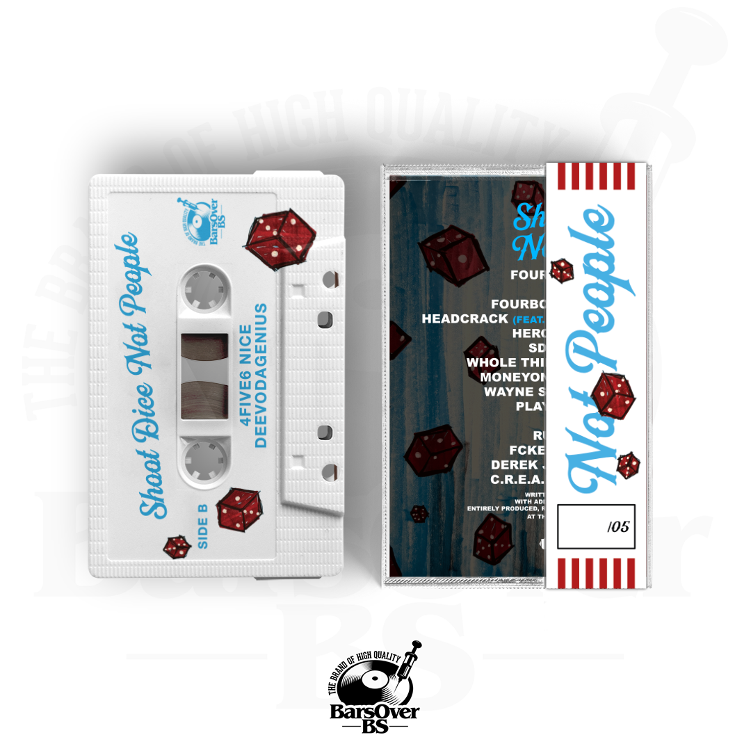4Five6 Nice x DeevoDaGenius - Shoot Dice Not People (Alternate Cover) (Cassette Tape With Obi Strip) (ONLY 5)