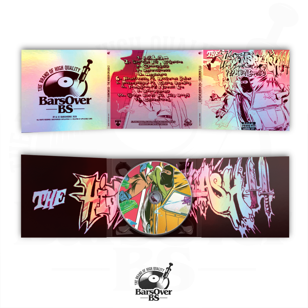 The Hidden Character x Boneweso - The Hidden Splash 2 (Alternate Cover) (BarsOverBS Holographic Digipak CD) (ONE PER PERSON) (Chase The Chase CD's)