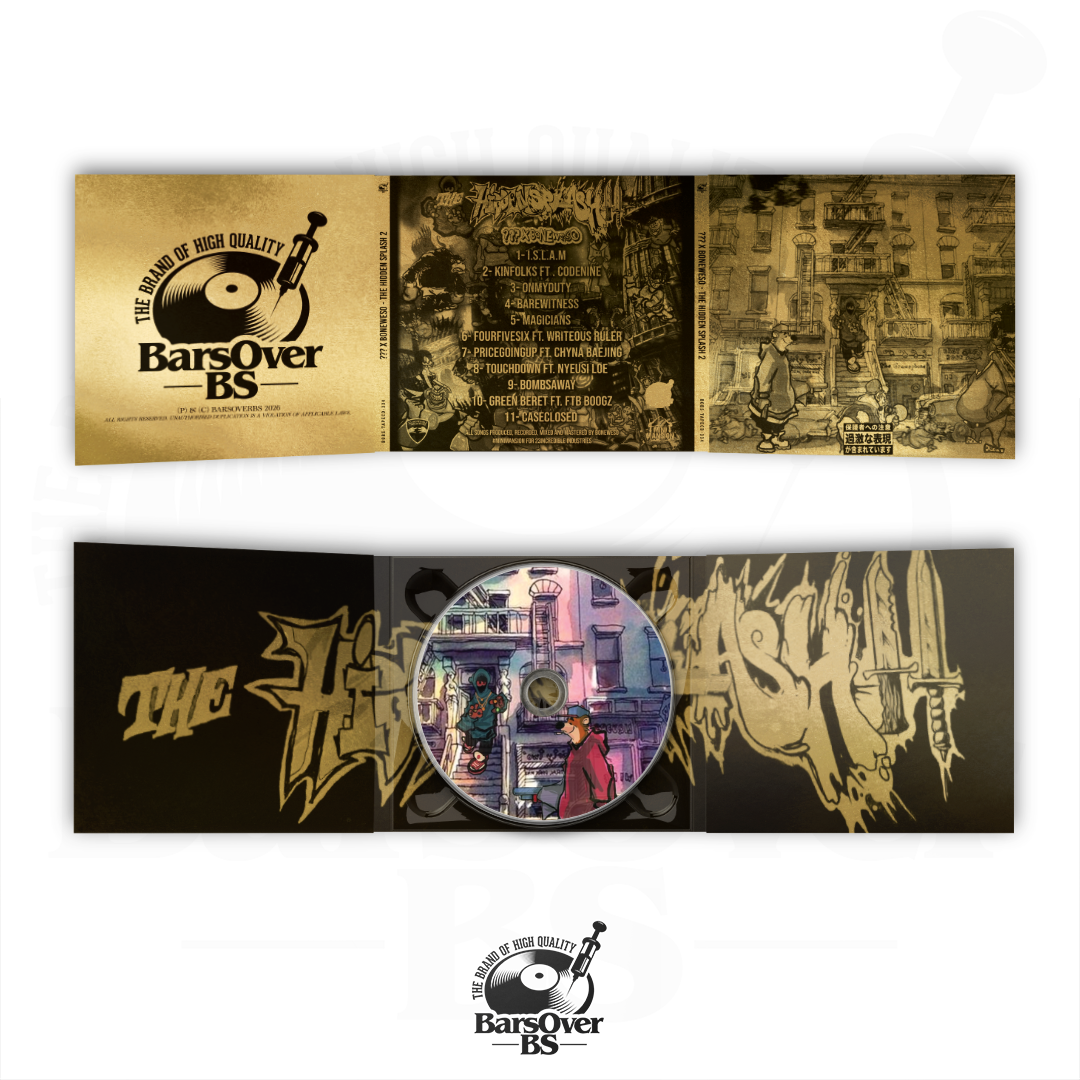 The Hidden Character x Boneweso - The Hidden Splash 2 (Main Cover) (BarsOverBS Gold Digipak CD) (ONE PER PERSON) (Chase The Chase CDs)