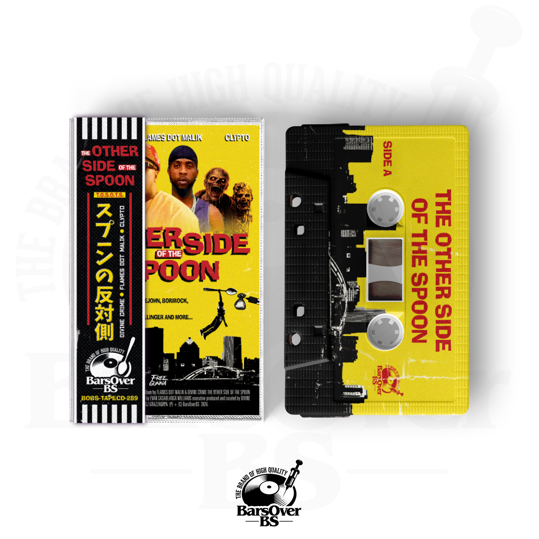 Flames Dot Mailk x Clypto x Divine Crime - The Other Side Of The Spoon (Alternate Cover) (Cassette Tape With Obi Strip) (ONLY 5) (ONE PER PERSON)