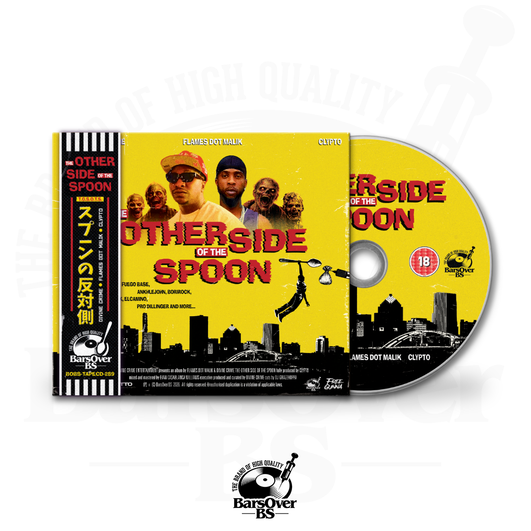 Flames Dot Mailk x Clypto x Divine Crime - The Other Side Of The Spoon (Alternate Cover) (Digipak CD With Obi Strip) (Comes With Flames Dot Malik x Dj Invasion Mixtape)