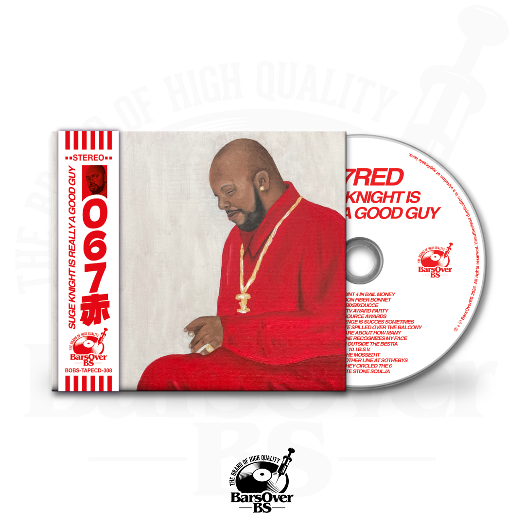 067RED - Suge Knight Is Really A Good Guy (Main Cover) (BarsOverBS Gold Digipak CD) (ONLY 5) (ONE PER PERSON)