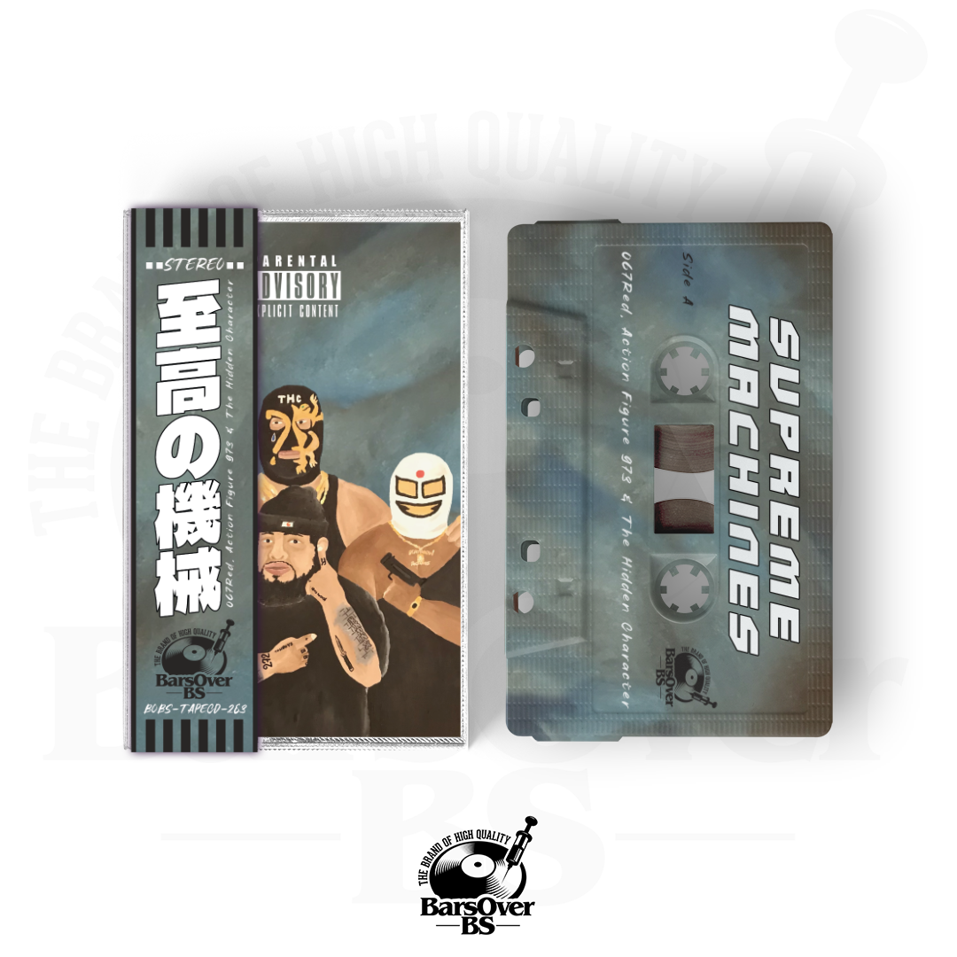 The Hidden Character x Action Figure x 067Red - Supreme Machines Presented By 1000 Words (Cassette Tape With Obi Strip) (Main Cover)