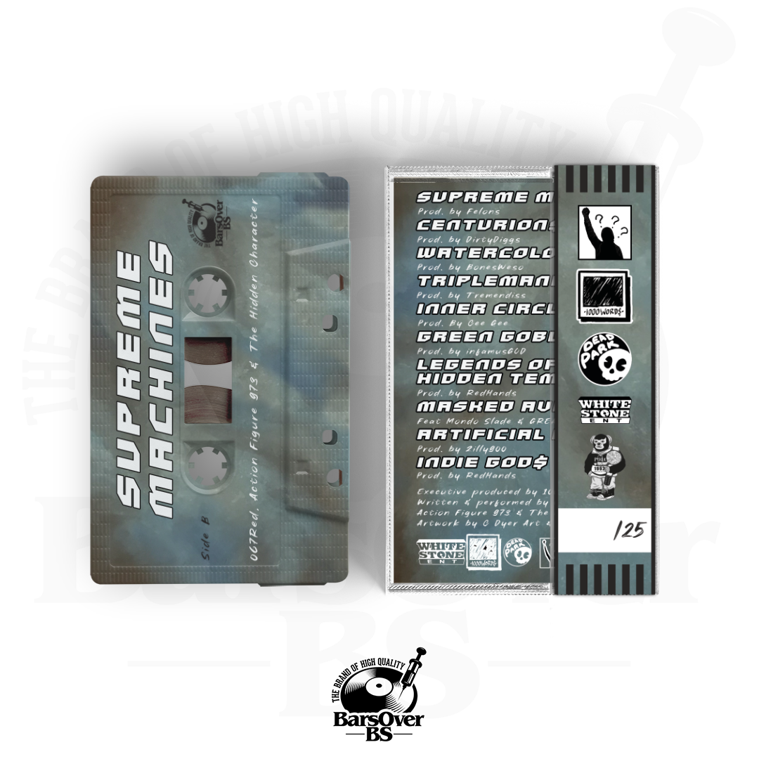 The Hidden Character x Action Figure x 067Red - Supreme Machines Presented By 1000 Words (Cassette Tape With Obi Strip) (Main Cover)