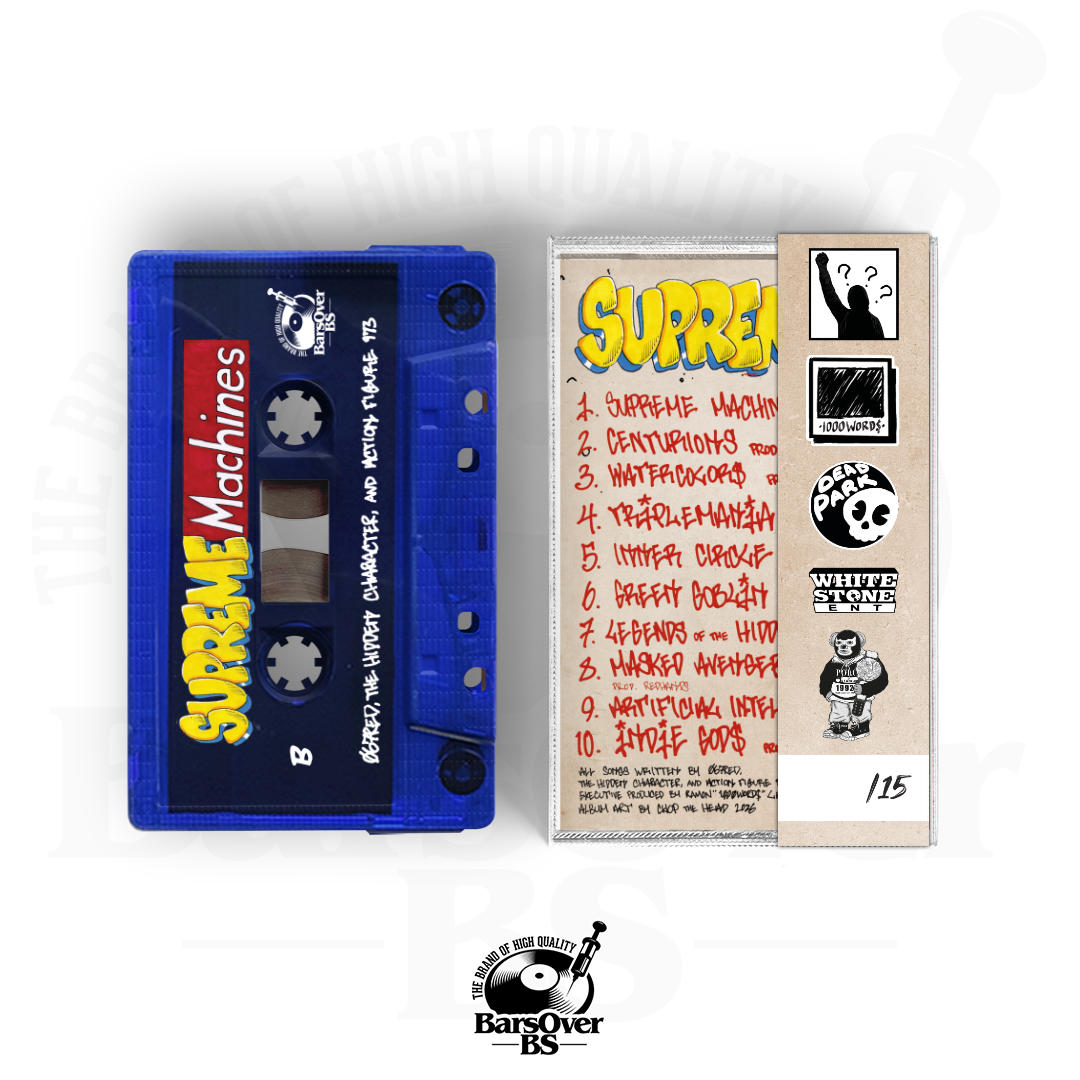 The Hidden Character x Action Figure x 067Red - Supreme Machines Presented By 1000 Words (Cassette Tape With Obi Strip) (Alternate Cover)