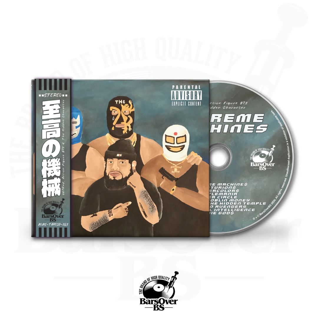 The Hidden Character x Action Figure x 067Red - Supreme Machines Presented By 1000 Words (Digipak CD With Obi Strip) (Main Cover) (Glass Mastered CD) (Chase The Chase CD Variants) (Read Details!)