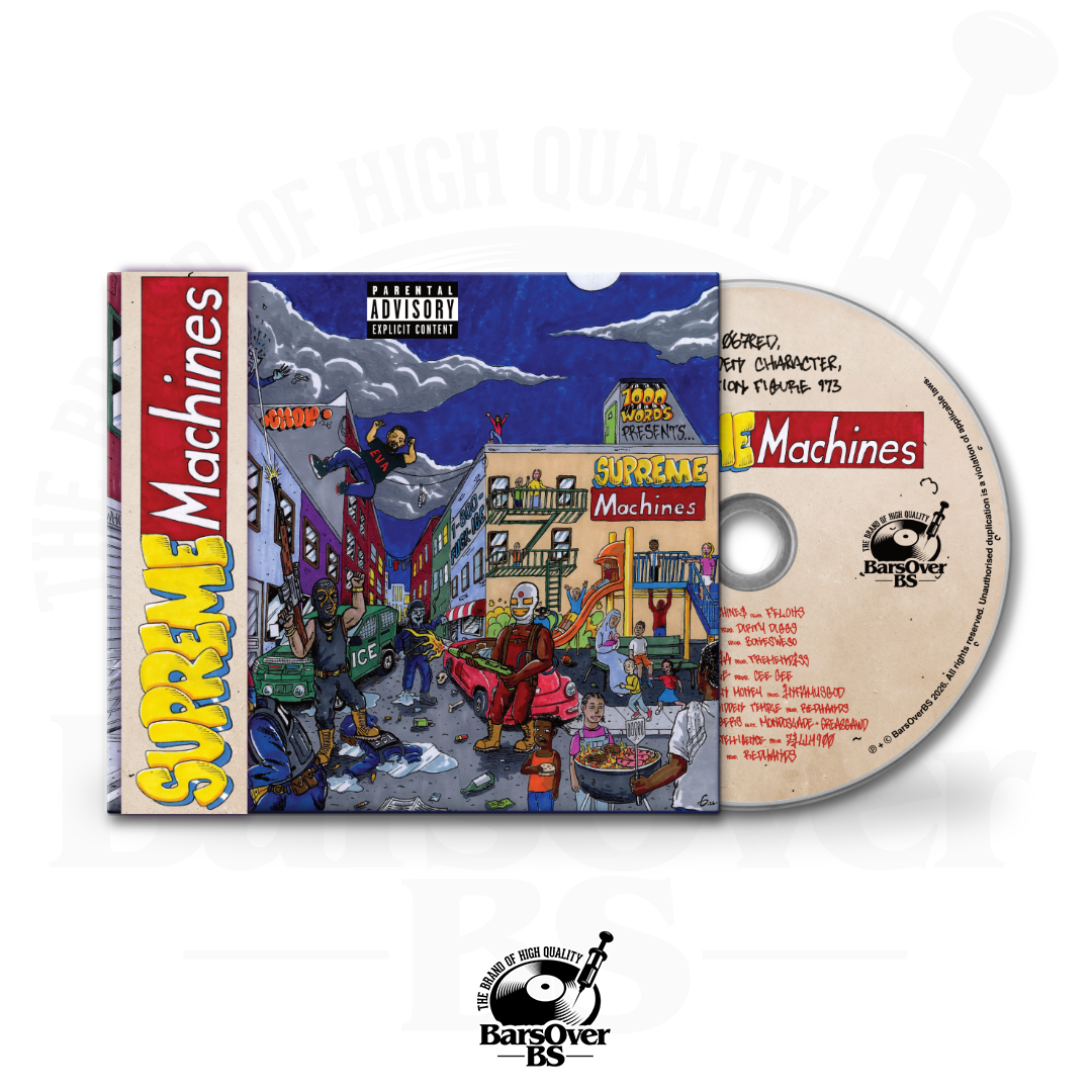 The Hidden Character x Action Figure x 067Red - Supreme Machines Presented By 1000 Words (Digipak CD With Obi Strip) (Alternate Cover) (Glass Mastered CD) (Chase The Chase CD Variants) (Read Details!)