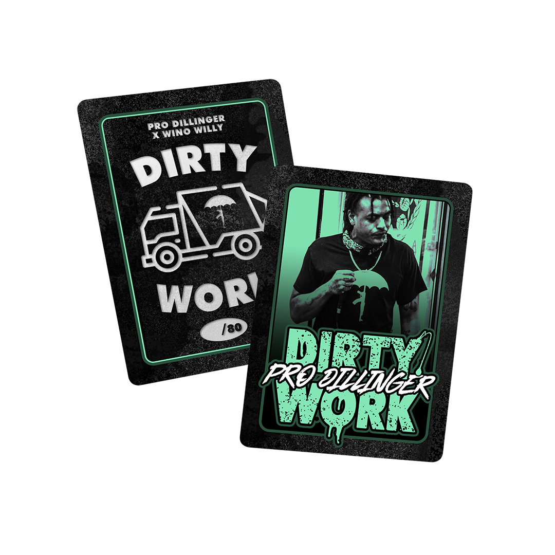 Pro Dillinger x Wino Willy - Dirty Work (BarsOverBS Gold Tape) (1ST 30 Orders Come With Collectors Card) (ONE PER CUSTOMER)