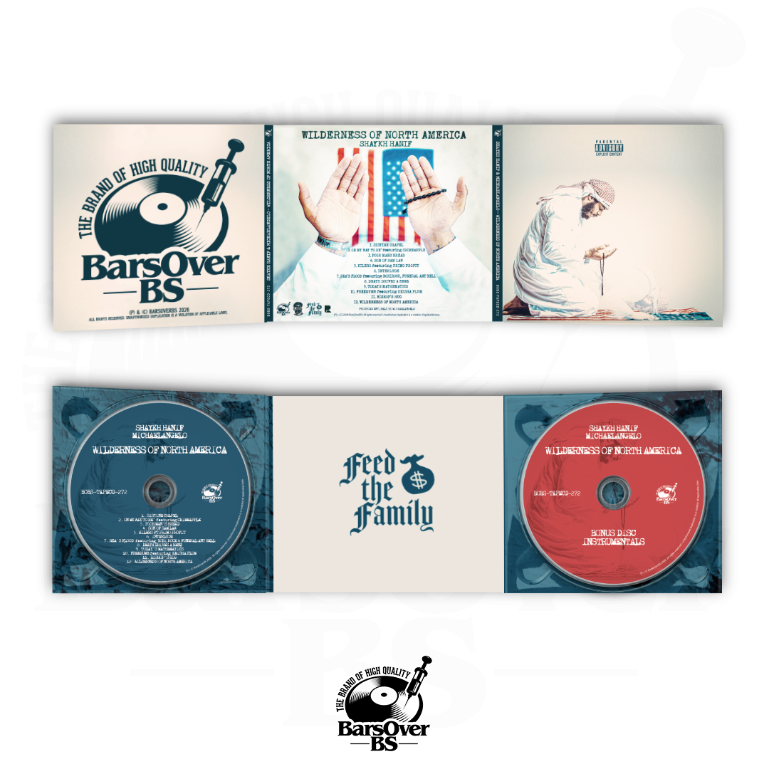Shaykh Hanif x Michaelangelo - Wilderness Of North America (Double Disc Digipak CD With Obi Strip) (Special Edition With Instrumentals) (Glass Mastered CD)