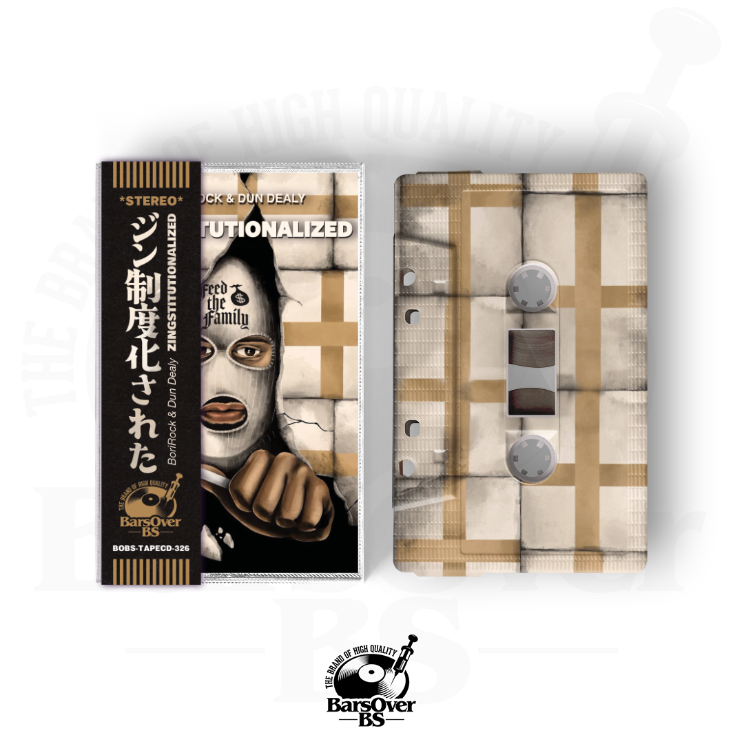 BoriRock x Dun Dealy - Zingstitutionalized (BarsOverBS Exclusive Cover) (Alternate Cover) (Cassette Tape With Obi Strip)