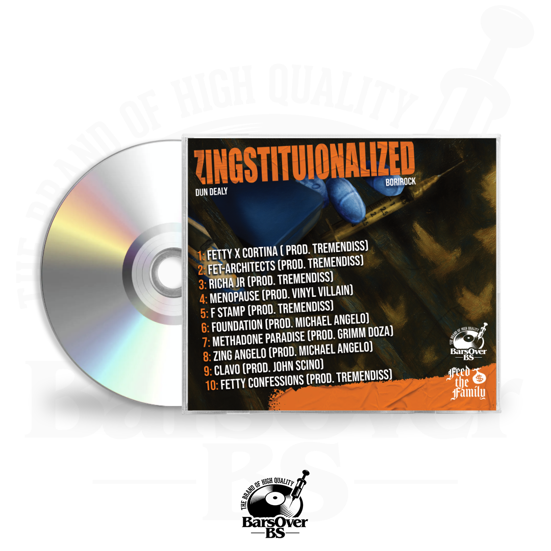 BoriRock x Dun Dealy - Zingstitutionalized (Alternate Cover 2) (Jewel Case CD)
