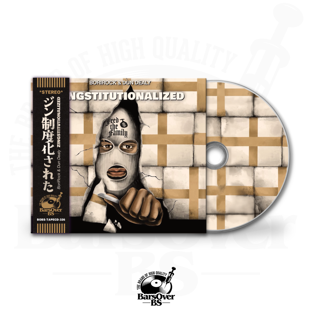 BoriRock x Dun Dealy - Zingstitutionalized (BarsOverBS Exclusive Cover) (Digipak CD With Obi Strip)