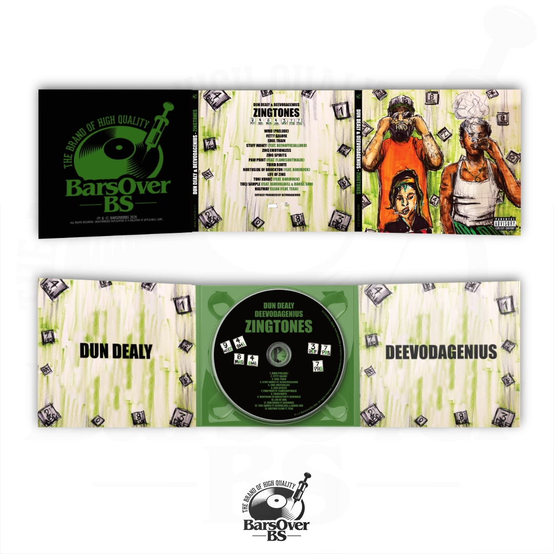 Dun Dealy x DeevoDaGenius - ZingTones (Alternate Cover 2) (CD & Tape Bundle) (Only For Sale For 10 Minutes) (No Promos)