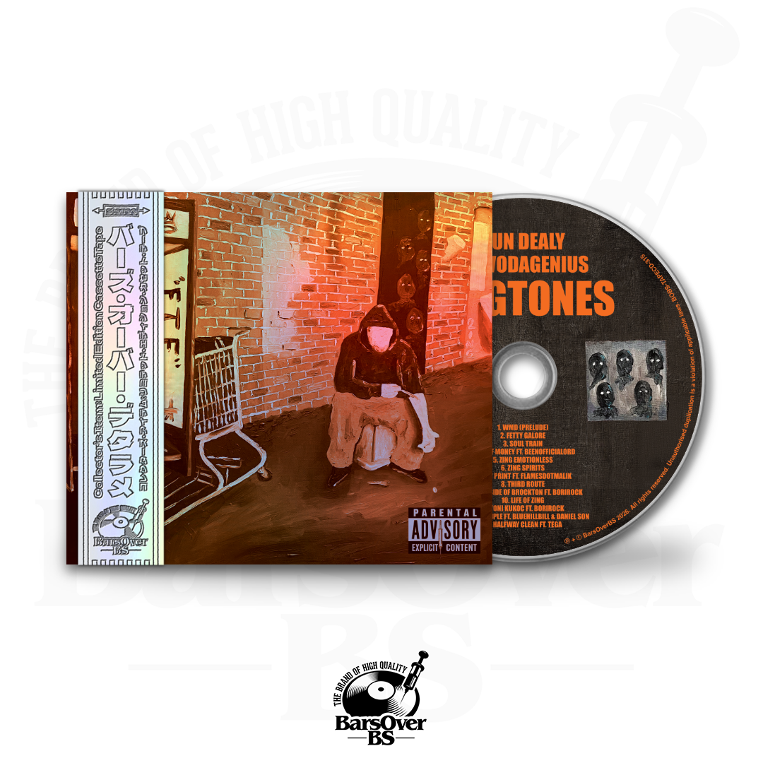 Dun Dealy x DeevoDaGenius - ZingTones (Main Cover) (BarsOverBS Holographic Digipak CD) (ONE PER PERSON)