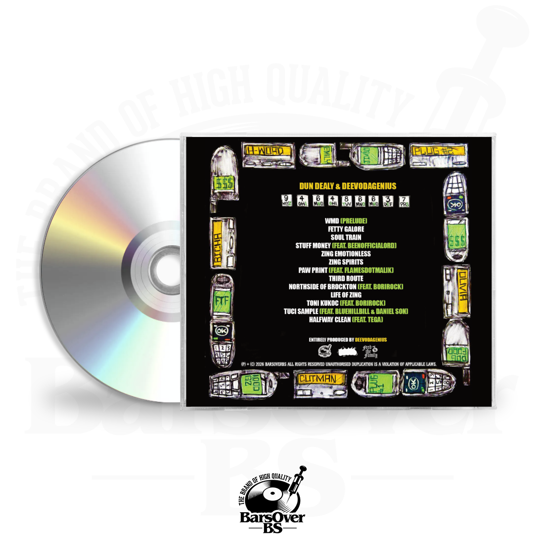 Dun Dealy x DeevoDaGenius - ZingTones (Alternate Cover 1) (Jewel Case CD)