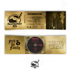 BoriRock - Zing Wars (Main Cover) (BarsOverBS Gold Digipak CD) (Chase The Chase CD's!) (ONE PER PERSON)
