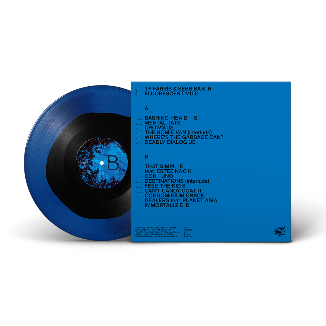Ty Farris x Sebb Bash - Fluorescent Mud "Sonic Blue & Black Vinyl"