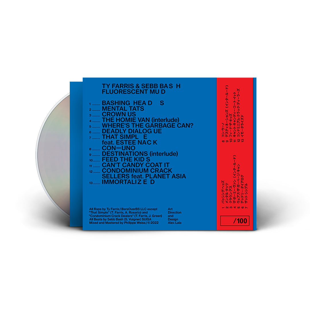 Ty Farris x Sebb Bash - Fluorescent Mud "Digipak CD With Obi Strip & 8 Page Lyric Booklet"
