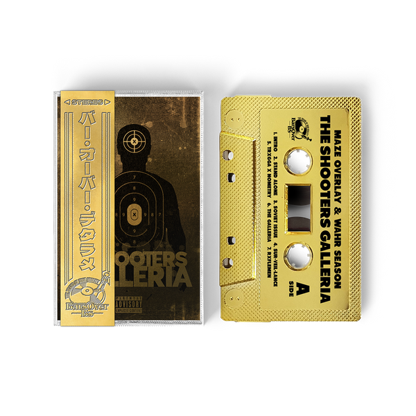 Maze Overlay x Wahr Season - Shooters Galleria (GOLD BarsOverBS Cassette Tape With Obi Strip)(One Per Customer)