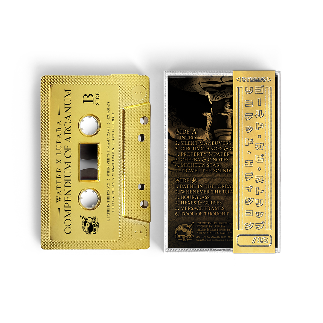 WateRR x Lupara - Compendium Of Arcarum (BarsOverBS Gold Cassette Tape With Obi Strip)(One Per Customer)