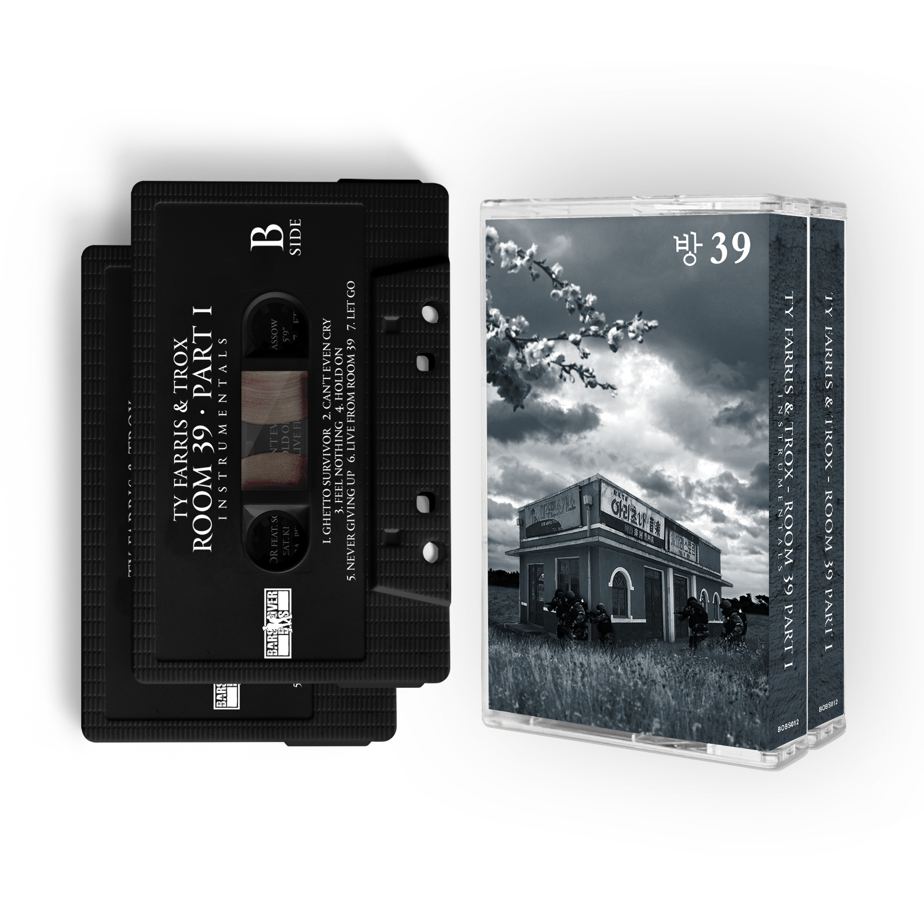 Ty Farris x Trox - Room 39 Part 1 - 2 Cassettes Album & Instrumentals (Butterfly Case & O-Card)