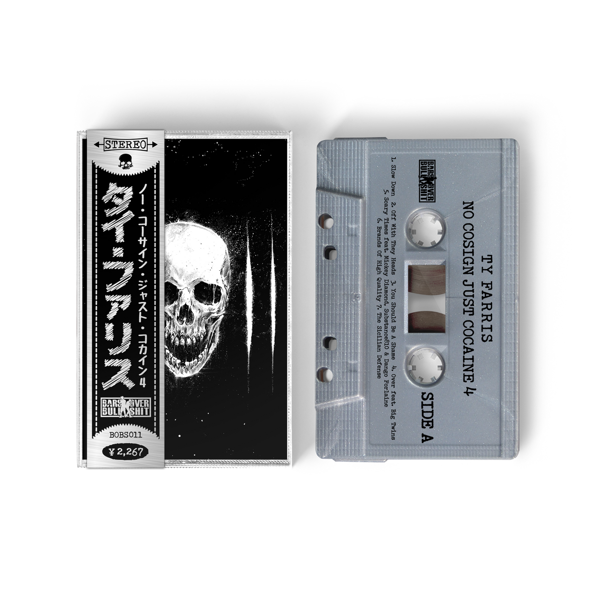Ty Farris - No Cosign Just Cocaine 4 Silver Cassettes With Obi Strip