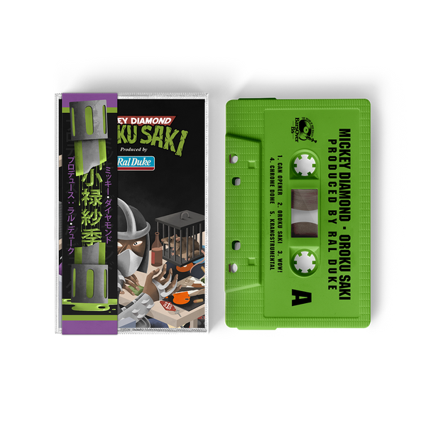 Mickey Diamond x Ral Duke - Oroku Saki Cassette Tape + Obi Strip (Green Ooze Edition)