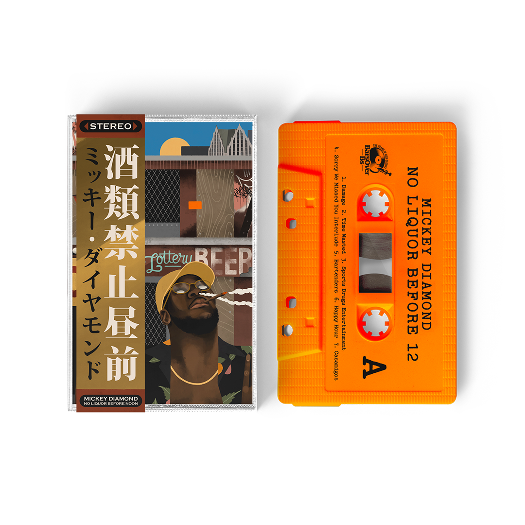 Mickey Diamond - No Liquor Before 12 (Alternate Cover Cassette Tape Obi Strip) + Crown Royal Bag