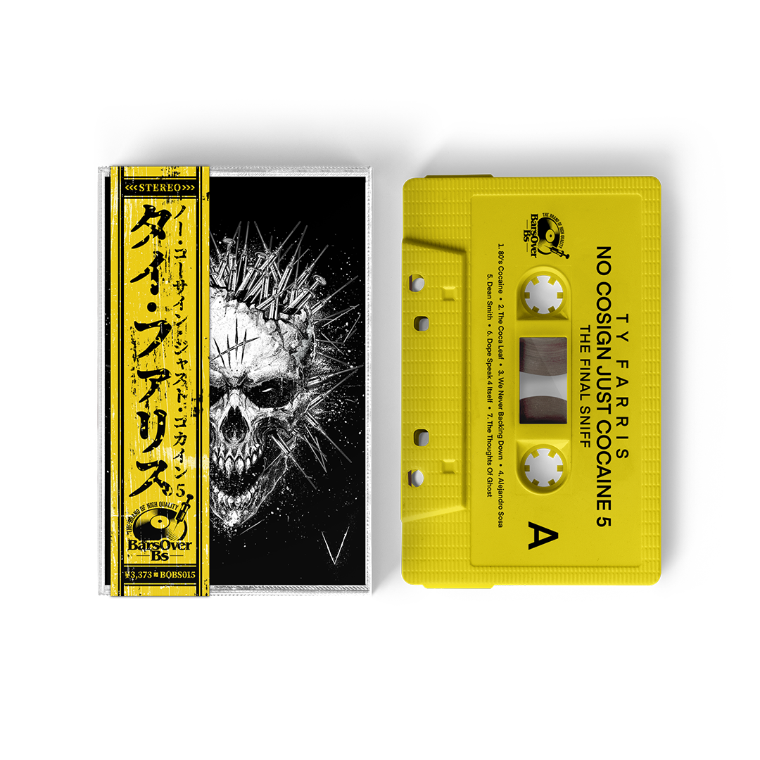 Ty Farris - No Cosign Just Cocaine 5 (Cassette Tape With Obi Strip) PROMO