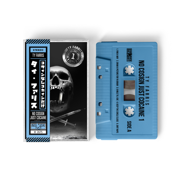 Ty Farris - No Cosign Just Cocaine 1 Full Colored Cassette with Obi Strip