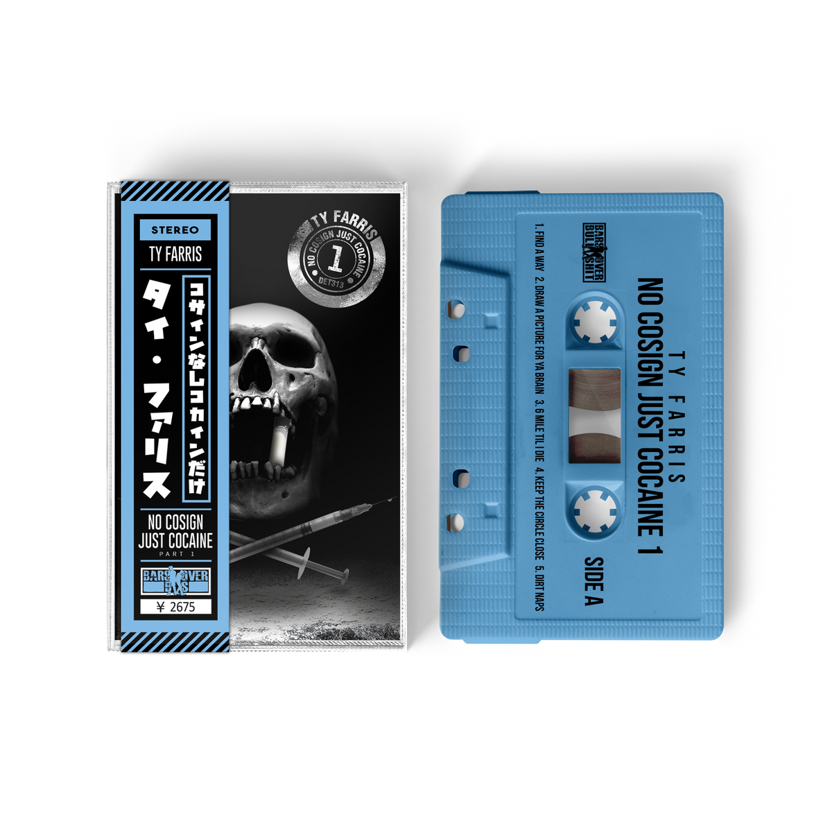Ty Farris - No Cosign Just Cocaine 1 Full Colored Cassette with Obi Strip