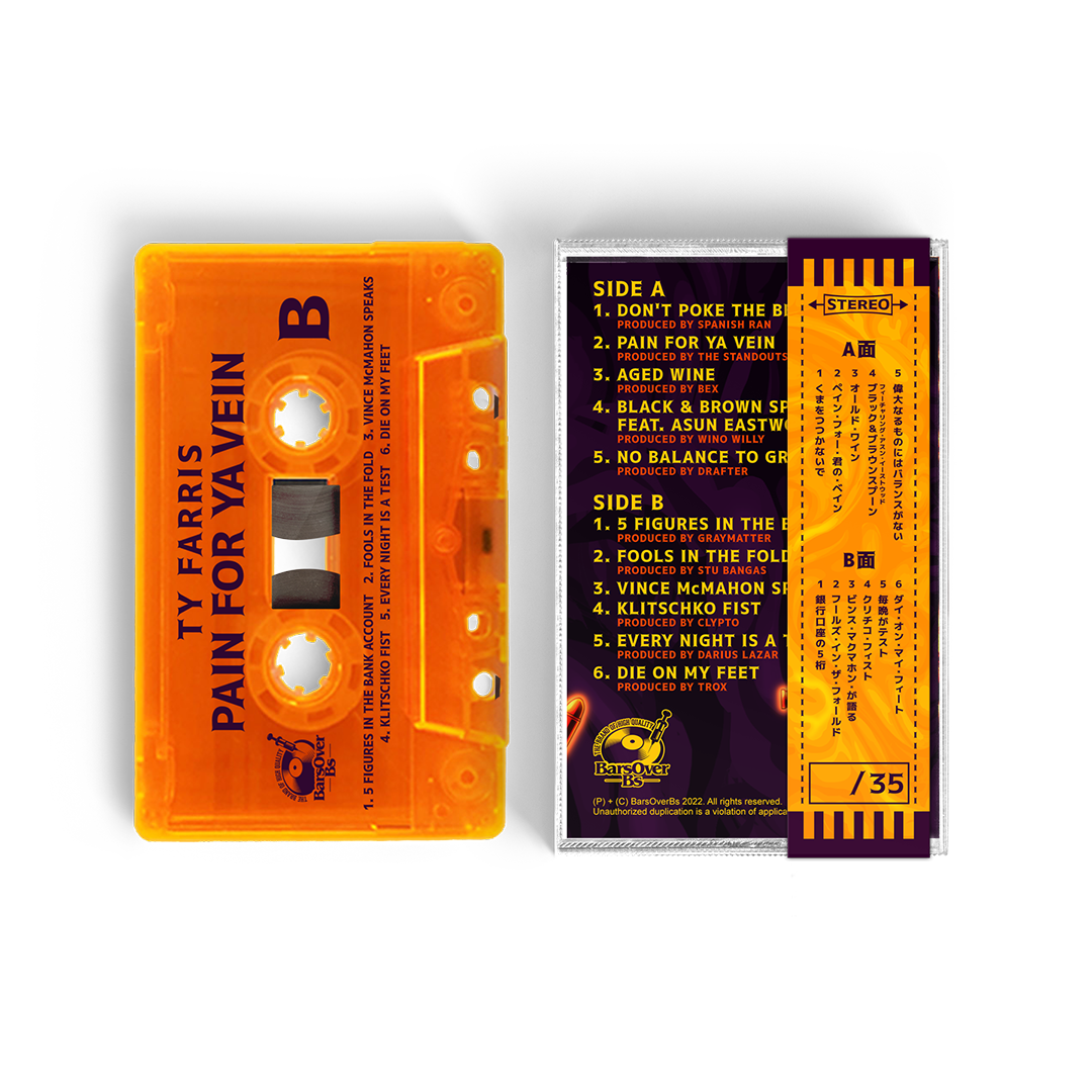 Ty Farris - Pain For Ya Vein (Cassette Tape With Obi Strip)