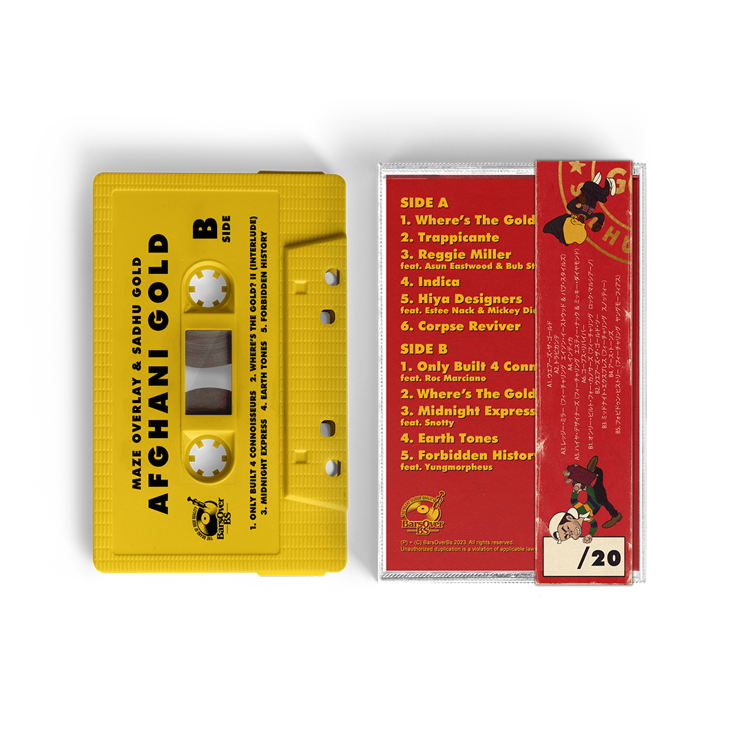 Maze Overlay x Sadhugold - Afghani Gold (Cassette Tape With Obi Strip) (Bonus Track Feat. Roc Marci Produced By WahrSeason)