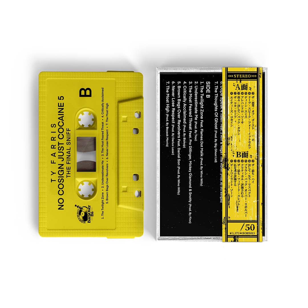 Ty Farris - No Cosign Just Cocaine 5 (Cassette Tape With Obi Strip) PROMO