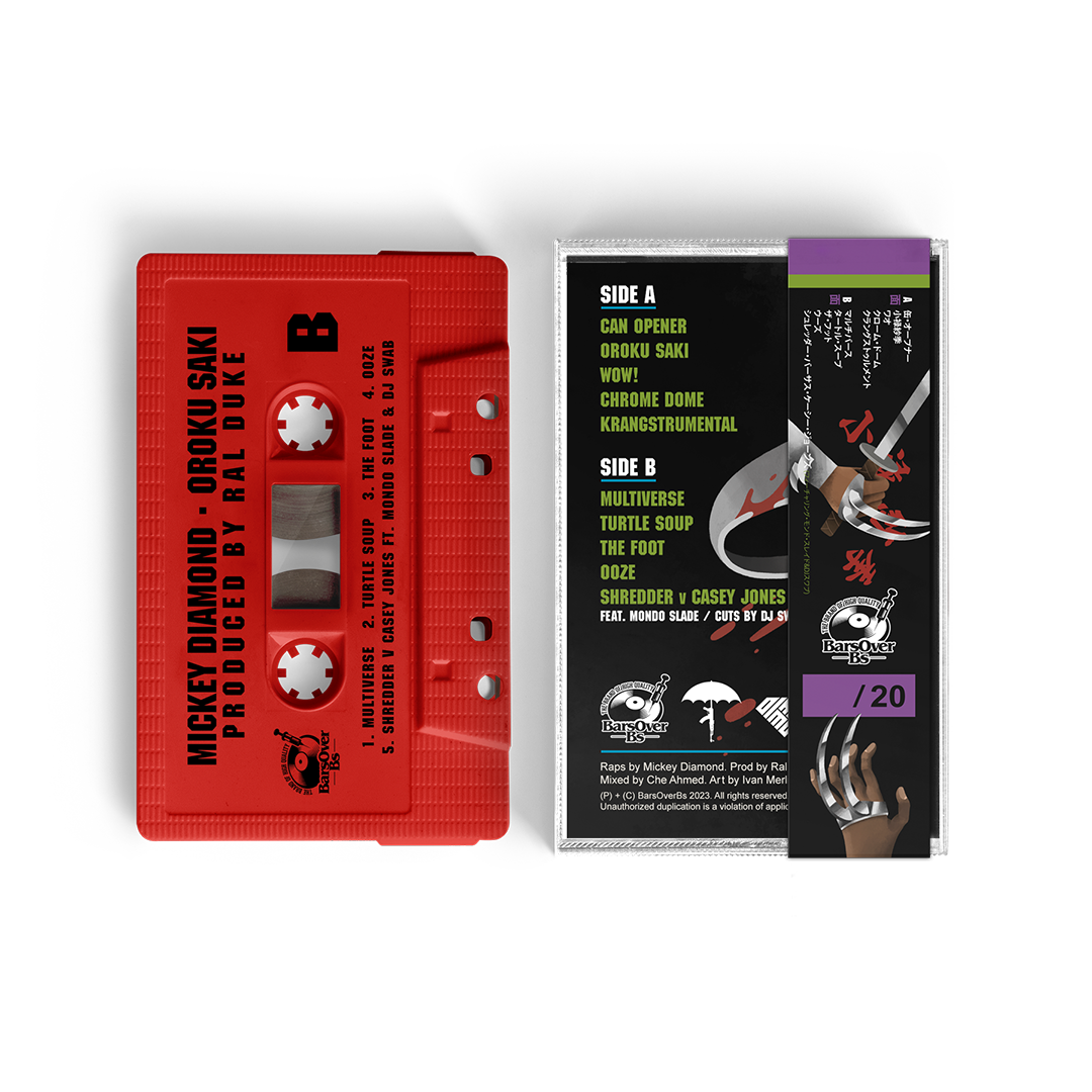 Mickey Diamond x Ral Duke - Oroku Saki Cassette Tape + Obi Strip (Raphael Edition)