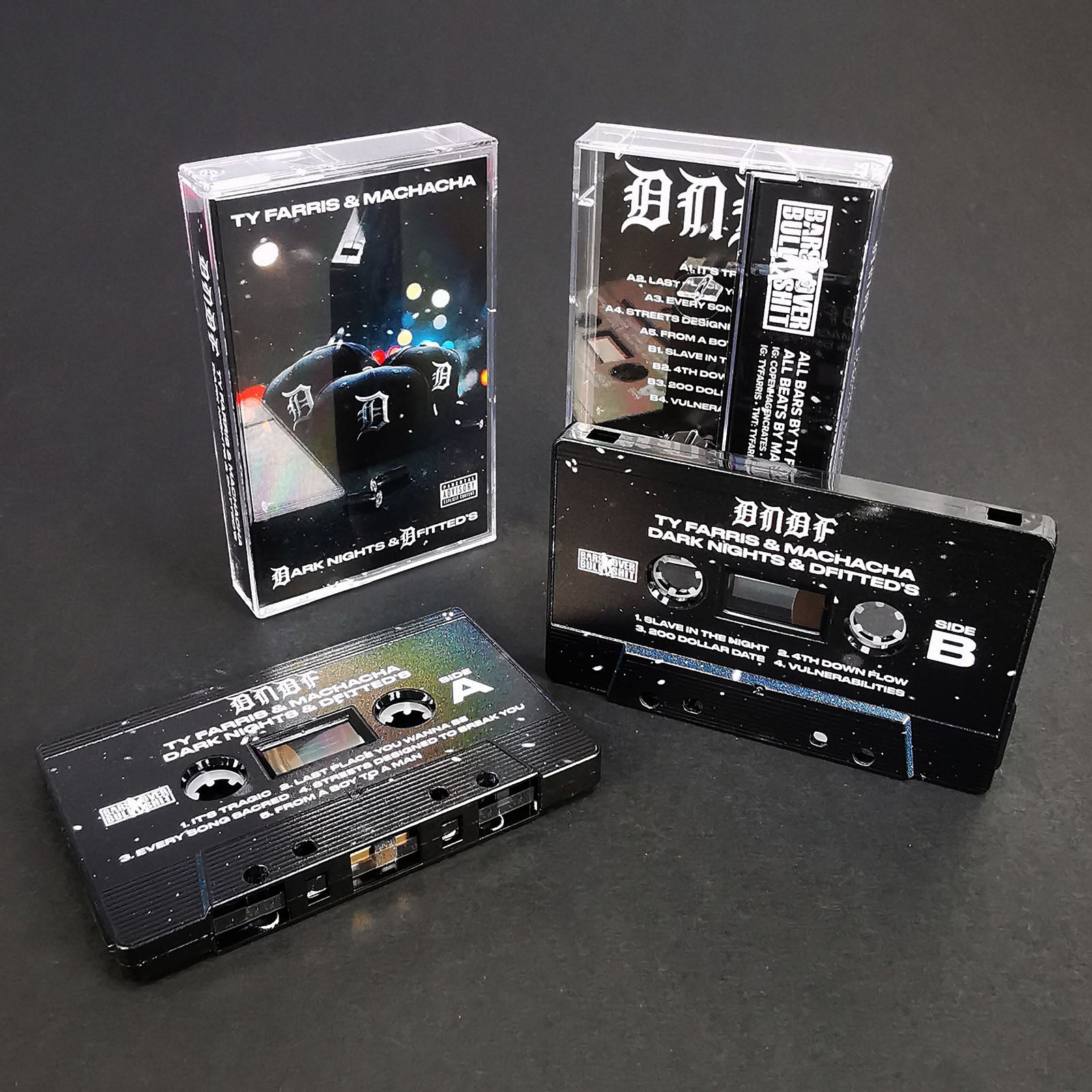 Ty Farris x Machacha - Dark Nights & D Fitted Cassettes