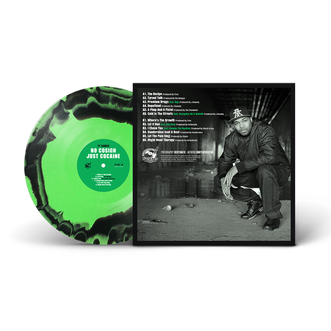 Ty Farris - No Cosign Just Cocaine 2 Repress OG COVER (Green Lantern Edition)